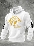 Men'S Football Printed Casual Hoodie