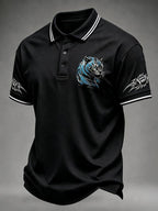 Men'S Sports Football Polo Shirt