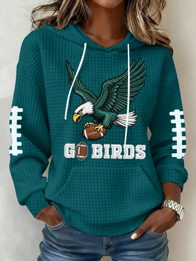 Women's Football Print Sweatshirt