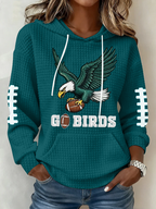 Women's Football Print Sweatshirt