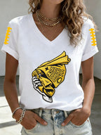 Women'S Football Print Short-Sleeve T-Shirt