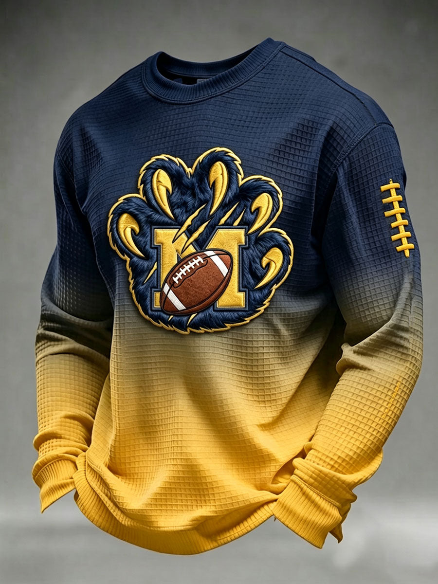 Men'S Rugby Printed Waffle T-Shirt