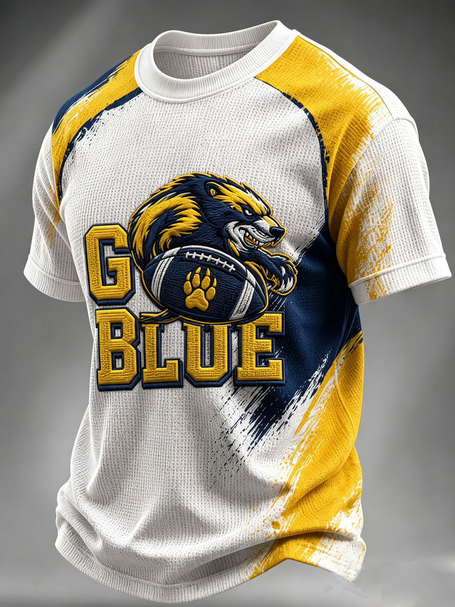 Men'S Football Fan Waffle T-Shirt