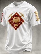 Men'S Football Print Waffle T-Shirt