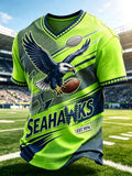 Men'S Football Game Print Casual T-Shirt