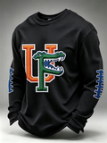 Men's Rugby Printed Round Neck T-shirt