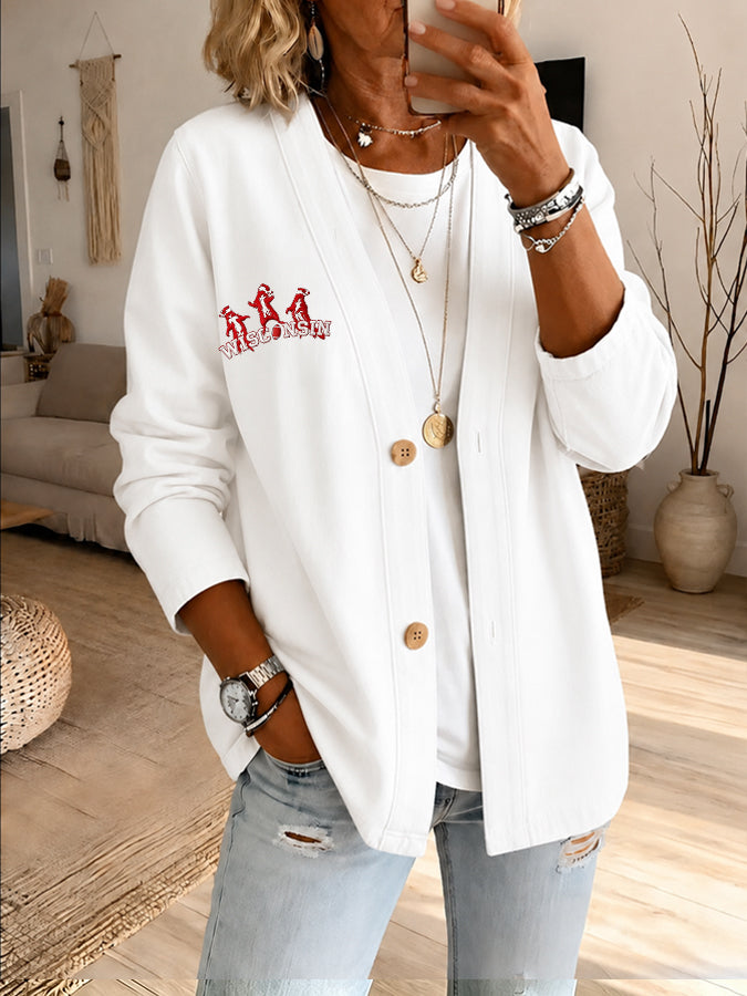 Women'S Football Fan Cardigan
