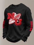 Men'S Football Printed Waffle T-Shirt