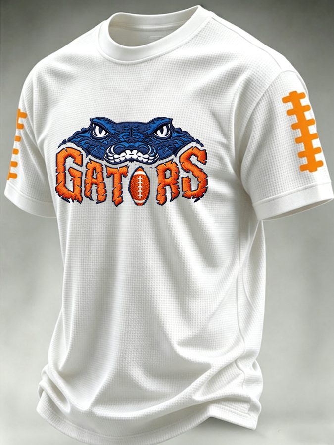 Men'S Football Print Waffle T-Shirt