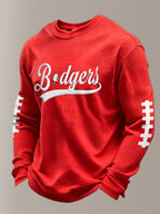Men'S Football Printed Waffle T-Shirt