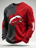 Men'S Football Printed Waffle T-Shirt